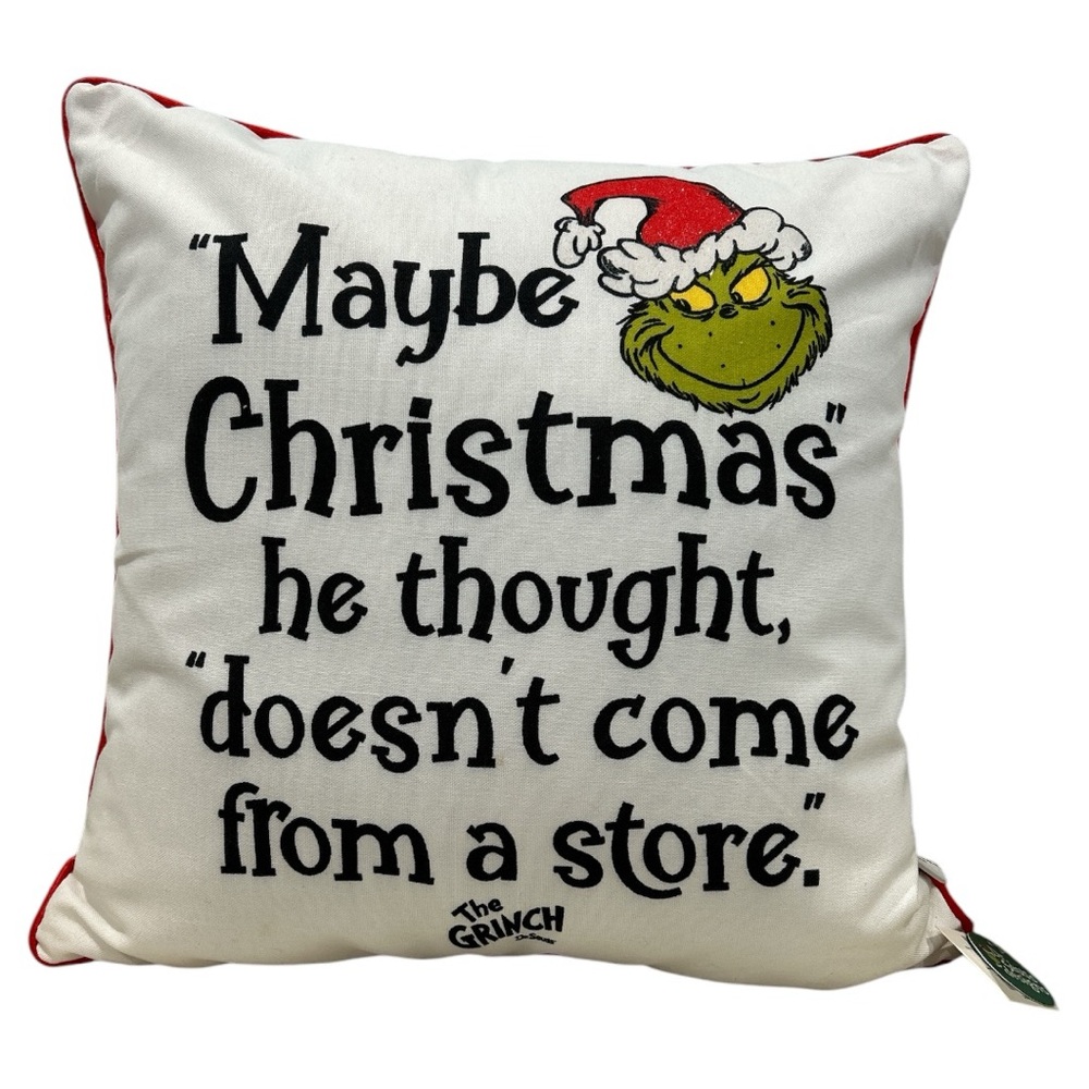 NWT Dr. Seuss The Grinch Pillow - Picture 3 of 9